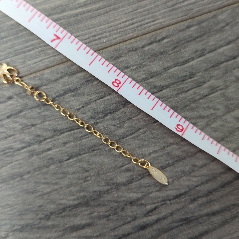 18K Gold Filled Bracelet Red Elephant Charm - Picture 5 of 5